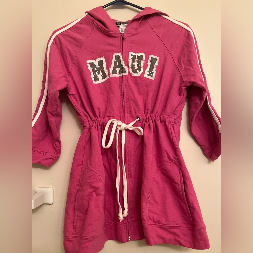 Vintage Maui Hawaii Surf Hoodie with zipper